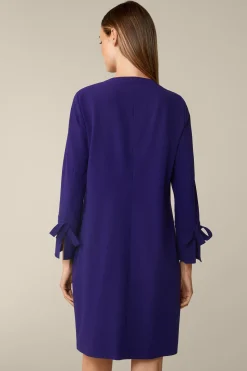 Wollcrepe-Eggshape-Kleid In