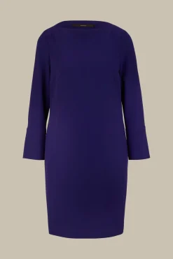 Wollcrepe-Eggshape-Kleid In