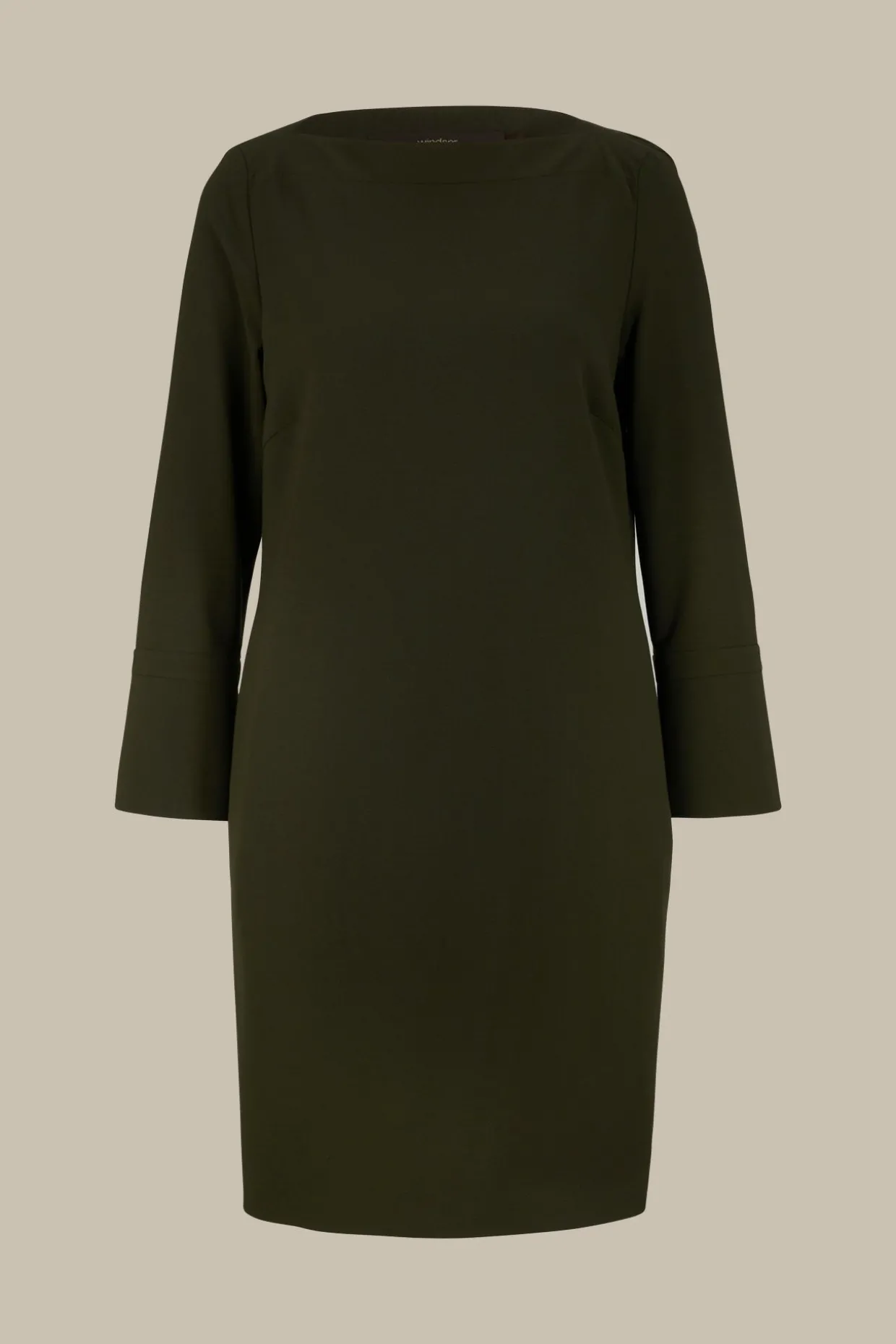 Wollcrepe-Eggshape-Kleid In