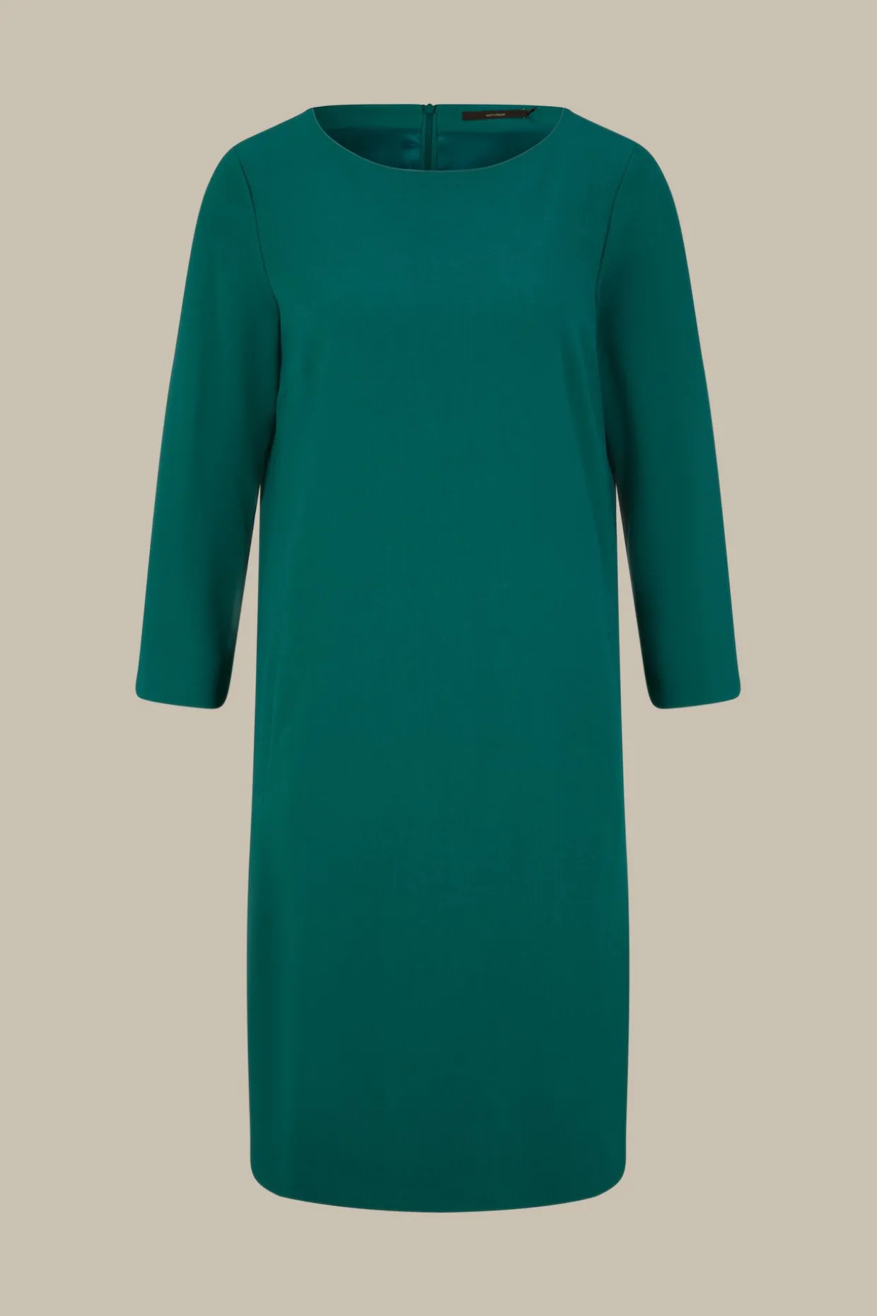 Wollcrepe-Kleid In