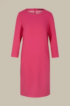 Wollcrepe-Kleid In