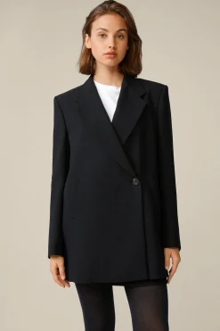 Wollcrepe-Longblazer In