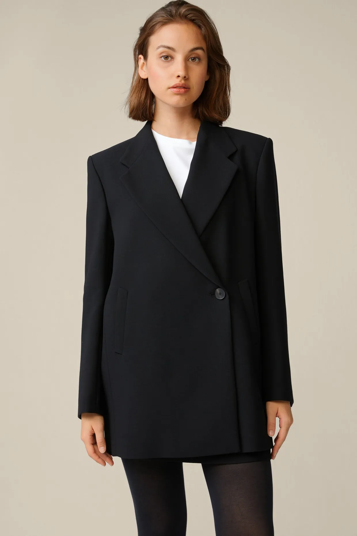 Wollcrepe-Longblazer In
