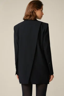 Wollcrepe-Longblazer In