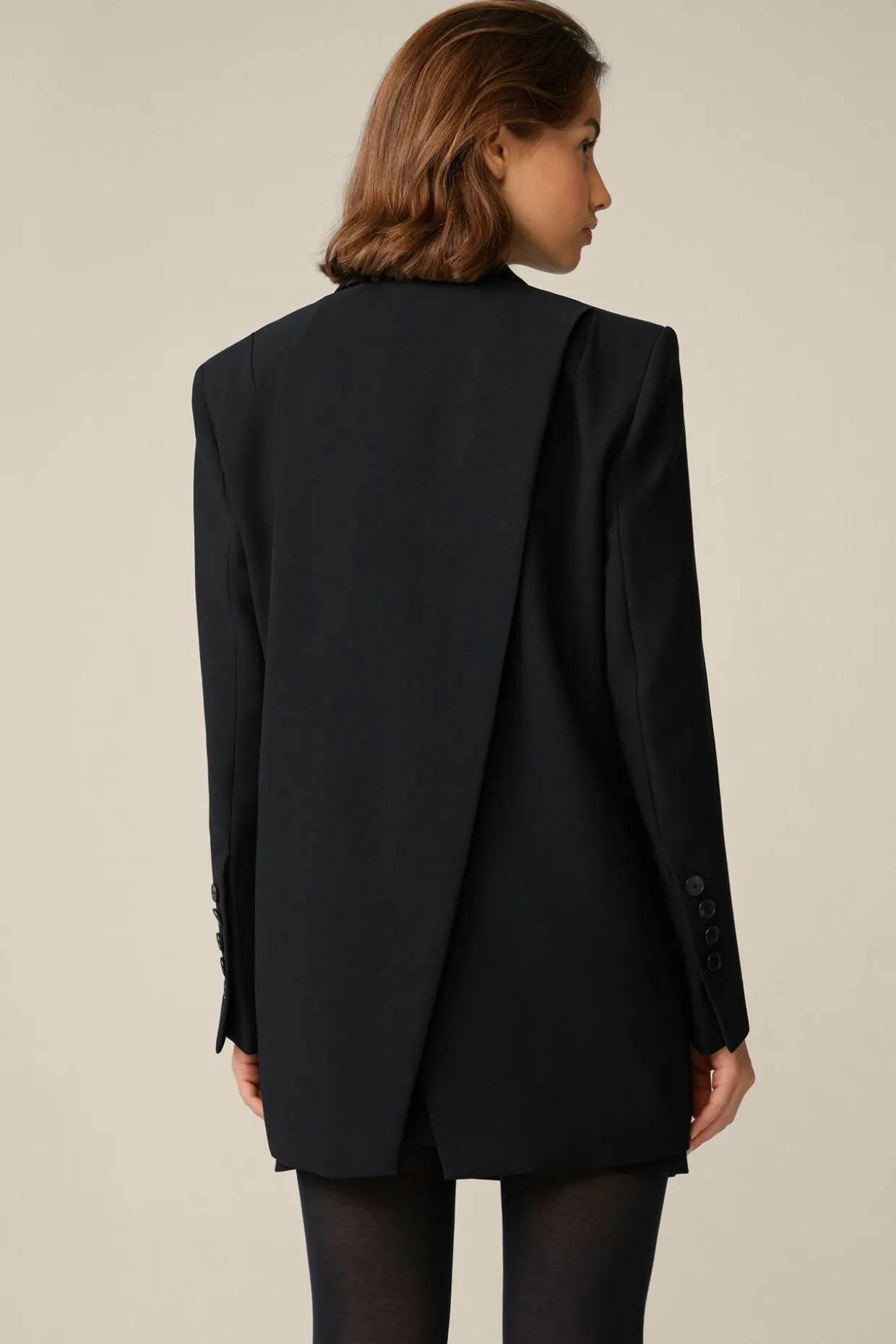 Wollcrepe-Longblazer In