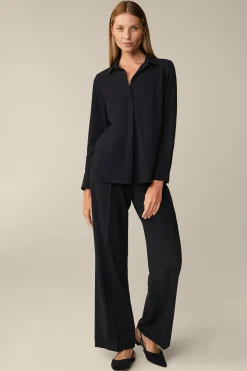 Wollcrepe-Marlene-Hose In