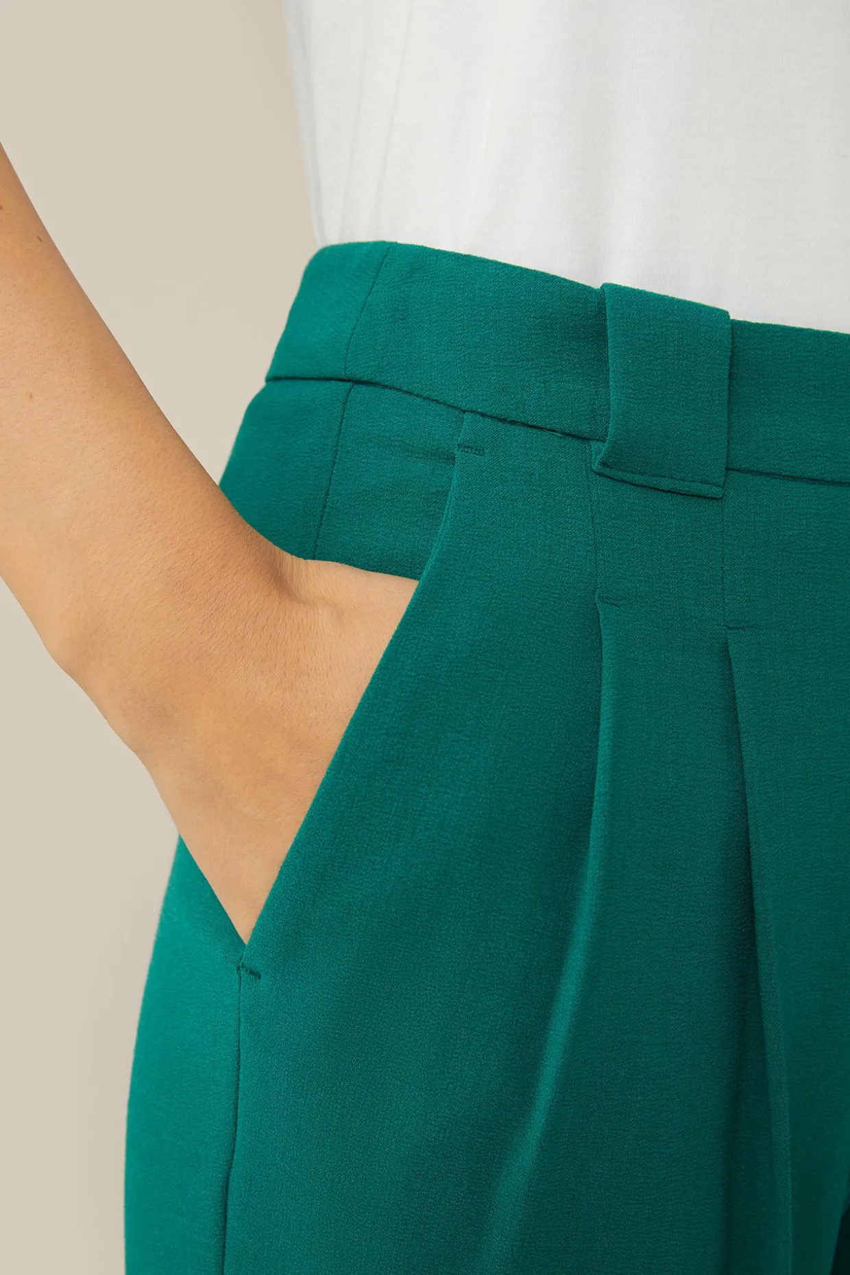 Wollcrepe-Marlene-Hose In