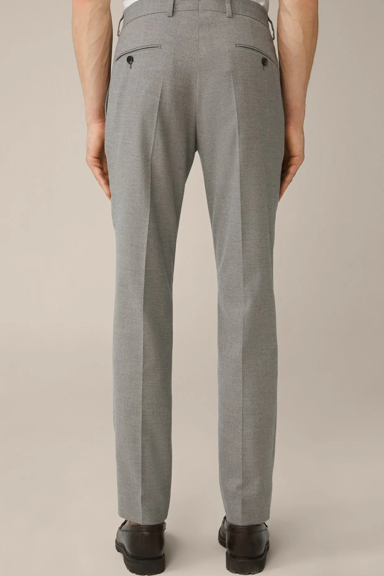 Woll-Flanell-Baukasten-Hose Santios Mit Stretch In
