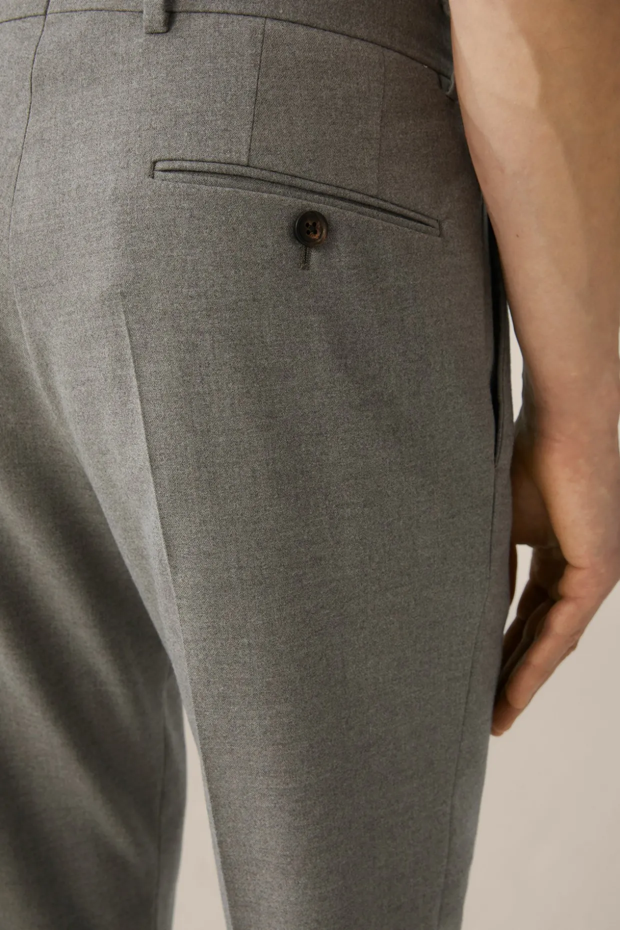 Woll-Flanell-Baukasten-Hose Santios Mit Stretch In