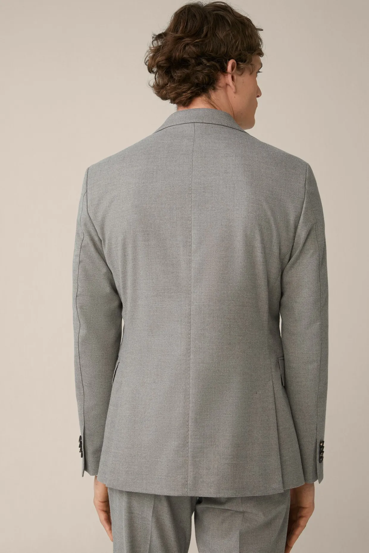 Woll-Flanell-Baukasten-Sakko Sono Mit Stretch In