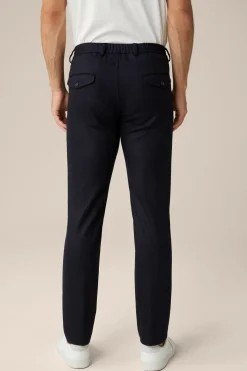 Wolljersey-Baukasten-Hose Floro Mit Bundfalte In