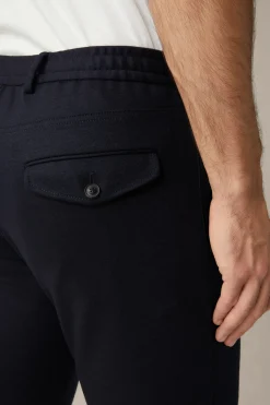Wolljersey-Baukasten-Hose Floro Mit Bundfalte In