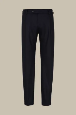 Wolljersey-Baukasten-Hose Floro Mit Bundfalte In