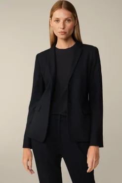 Wolljersey-Blazer In