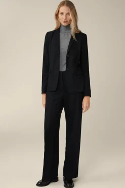 Wolljersey-Blazer In