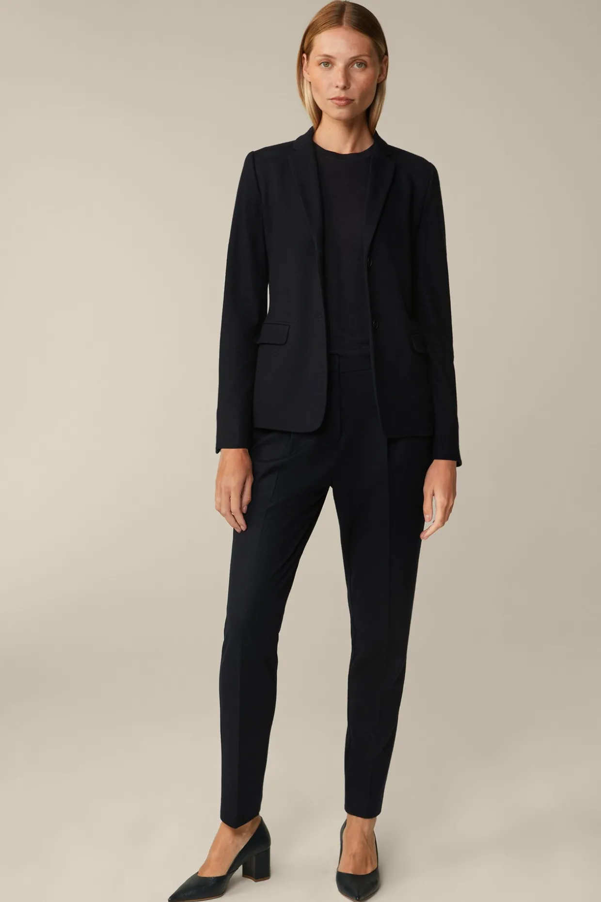 Wolljersey-Blazer In