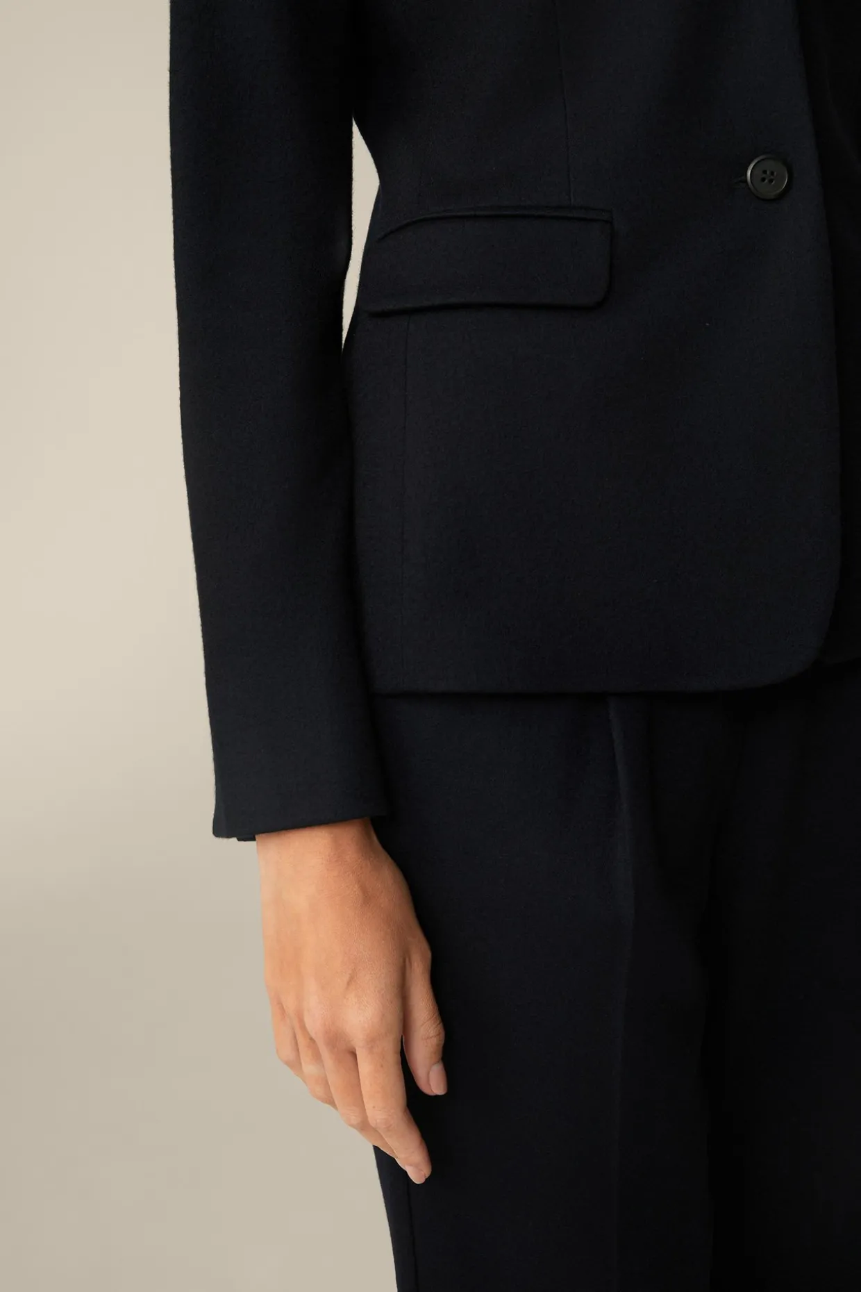 Wolljersey-Blazer In