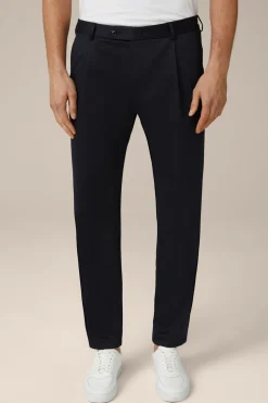Wolljersey-Bundfaltenhose Floro In