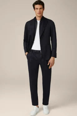 Wolljersey-Bundfaltenhose Floro In