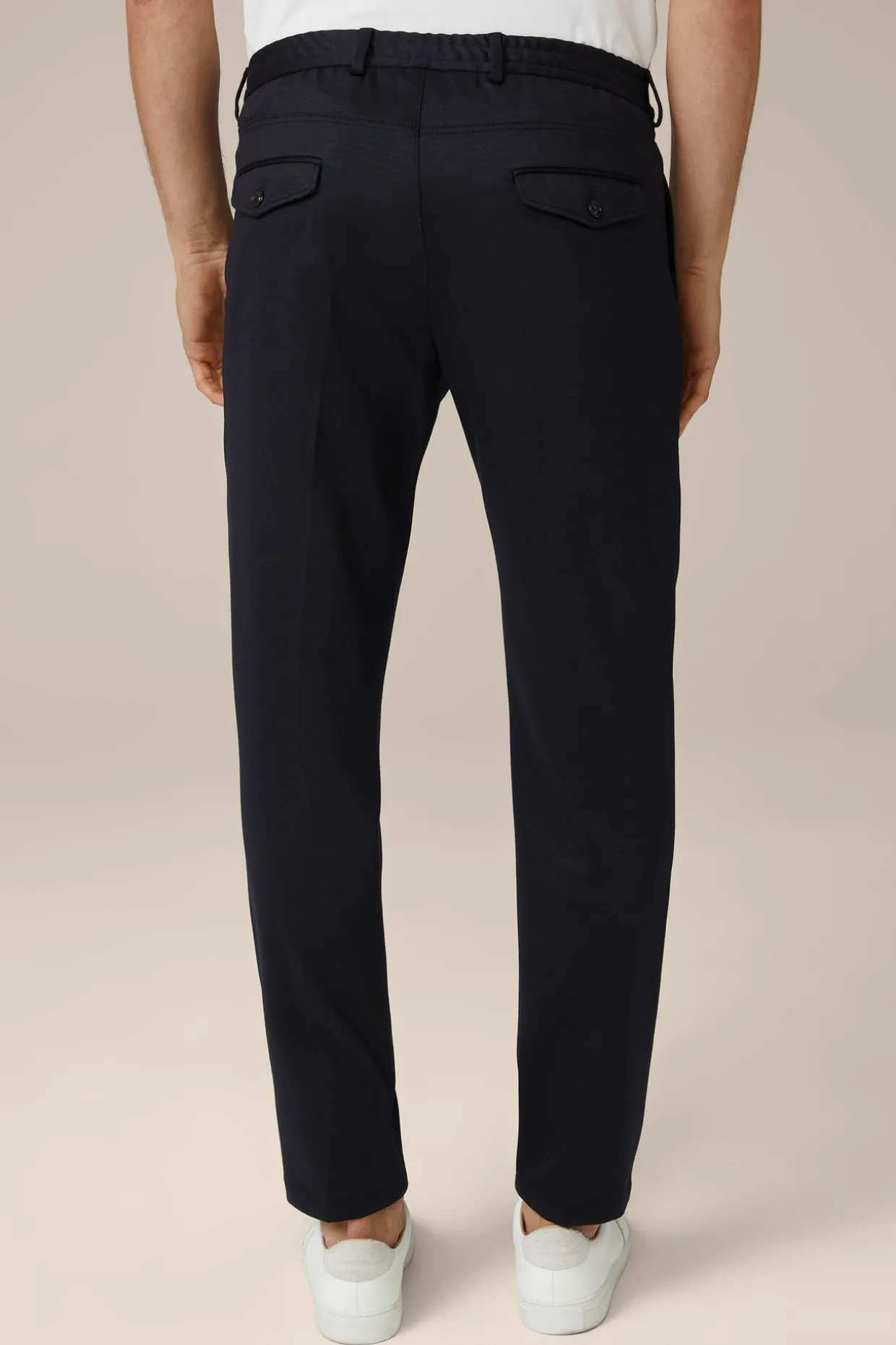 Wolljersey-Bundfaltenhose Floro In