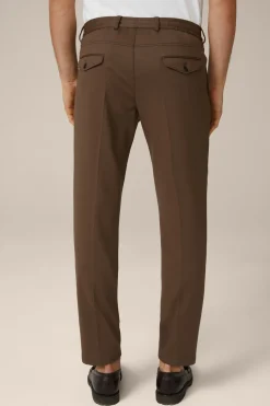 Wolljersey-Bundfaltenhose Floro In