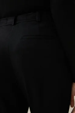 Wolljersey-Bundfalten-Hose In