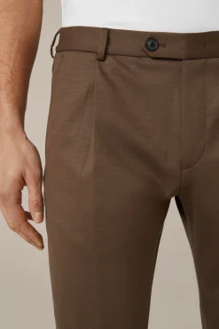 Wolljersey-Bundfaltenhose Floro In