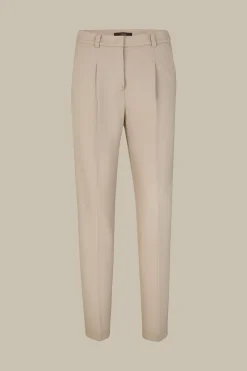 Wolljersey-Bundfalten-Hose In