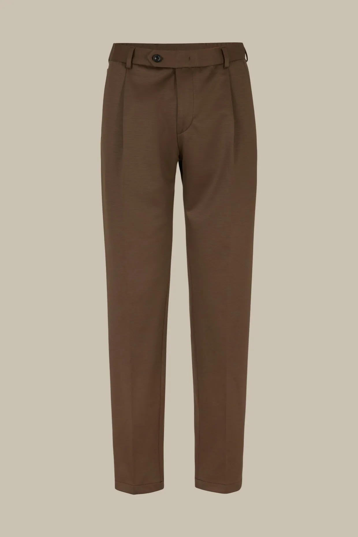 Wolljersey-Bundfaltenhose Floro In