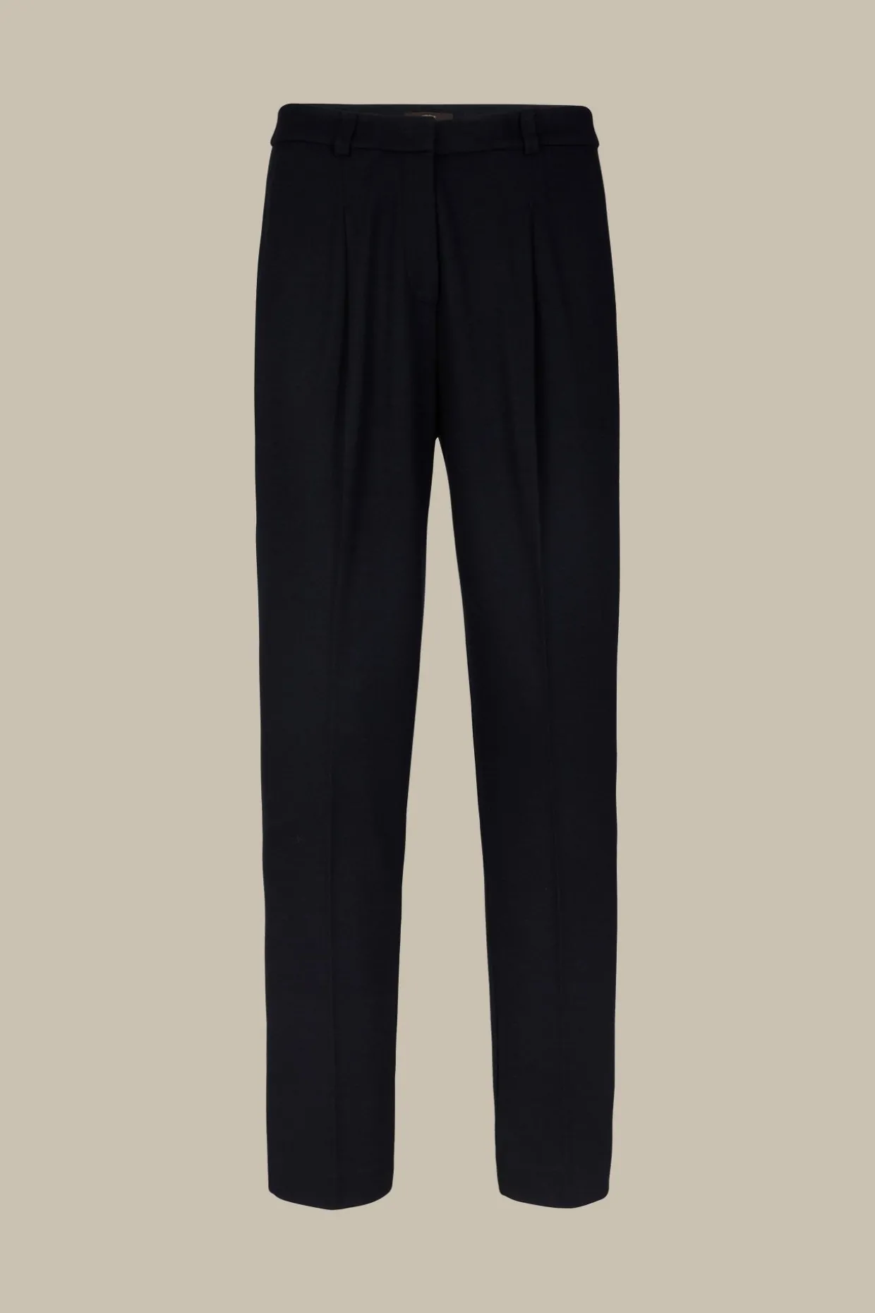 Wolljersey-Bundfalten-Hose In