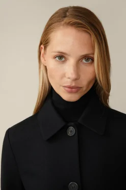 Wolljersey-Kurz-Blazer In