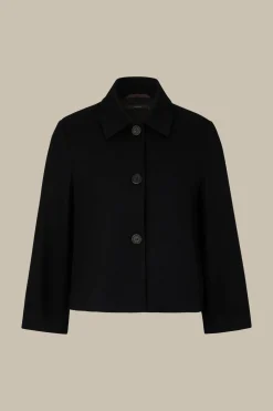 Wolljersey-Kurz-Blazer In