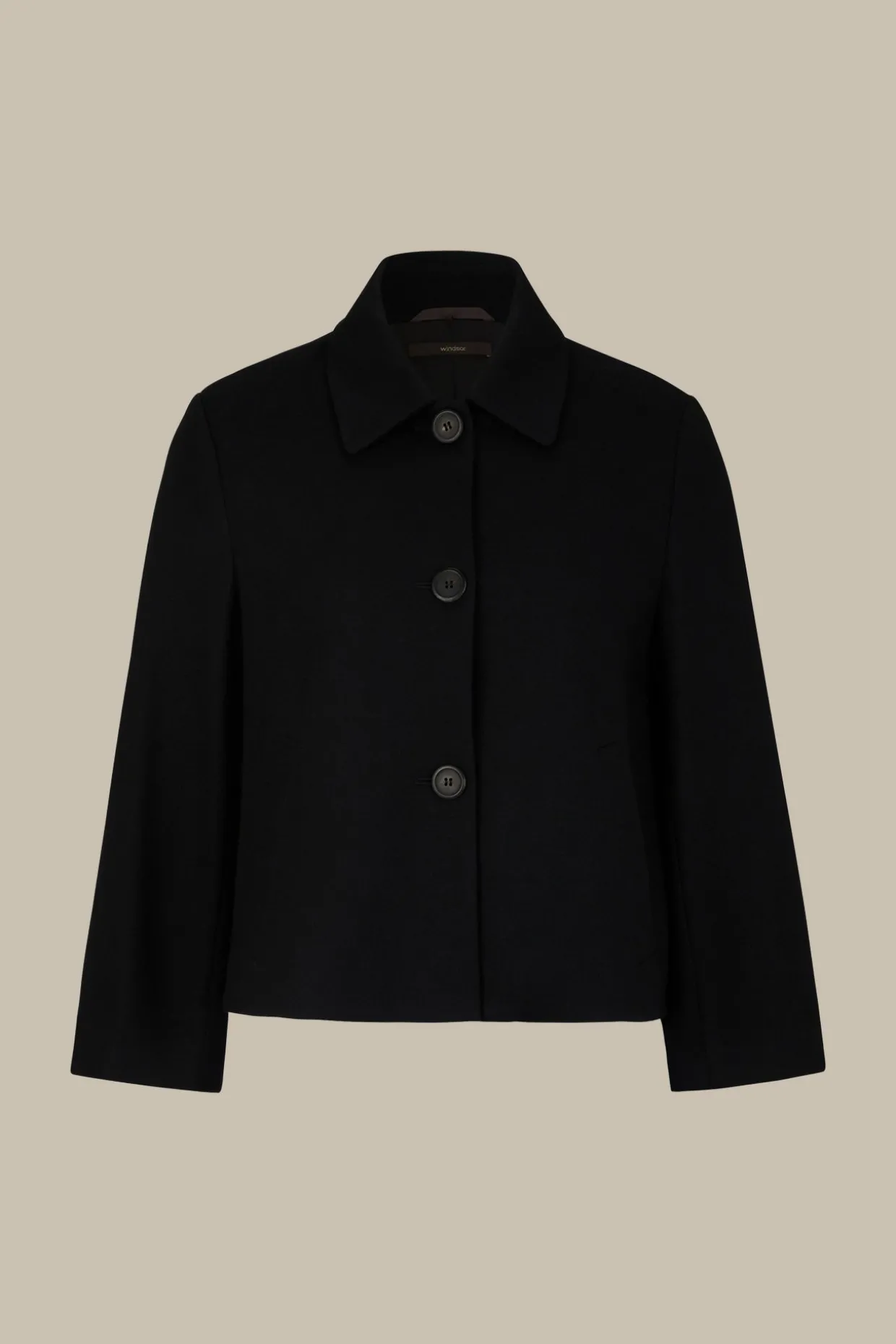 Wolljersey-Kurz-Blazer In