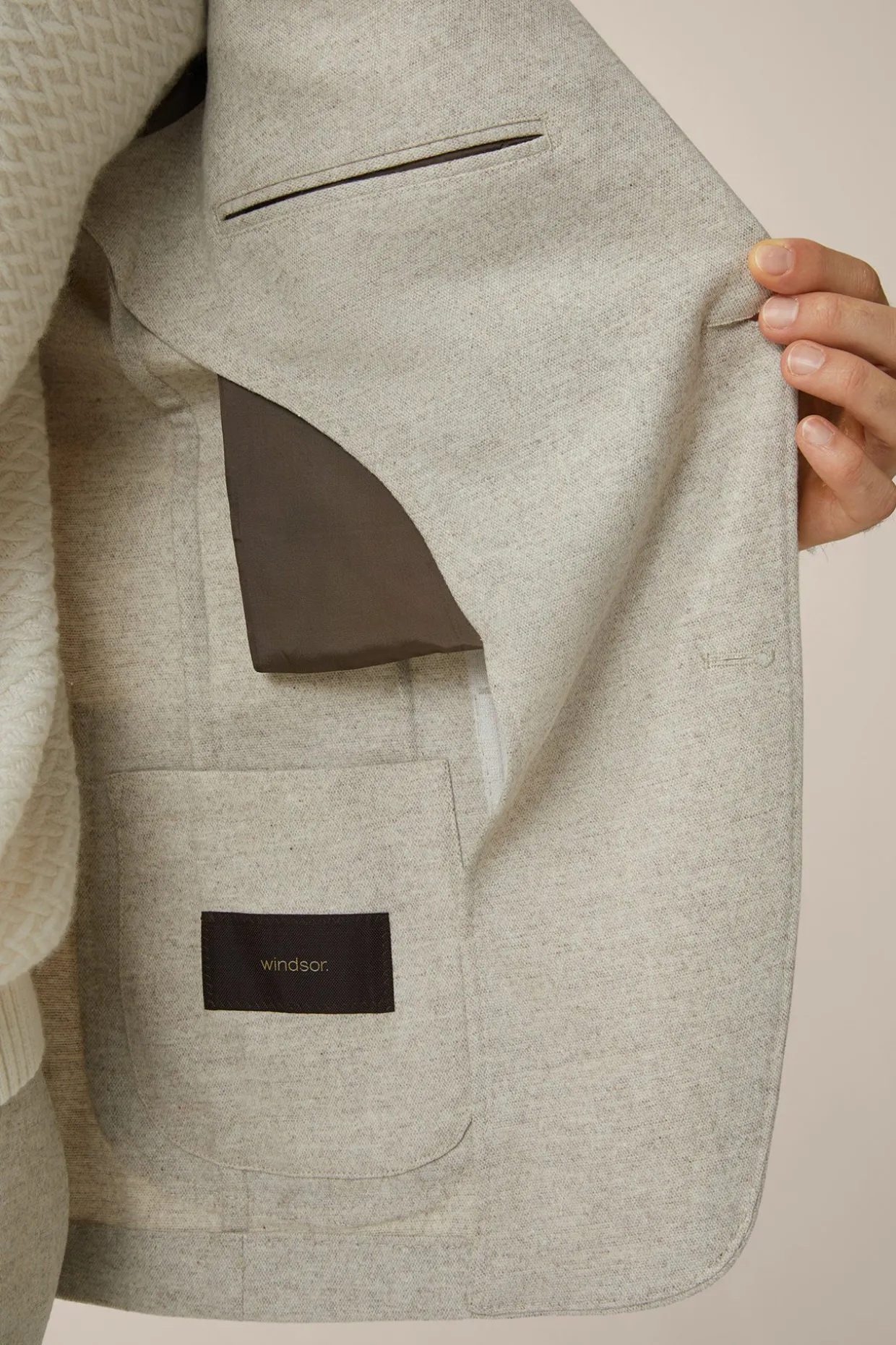 Wollmix-Baukasten-Sakko Giro Mit Cashmere In