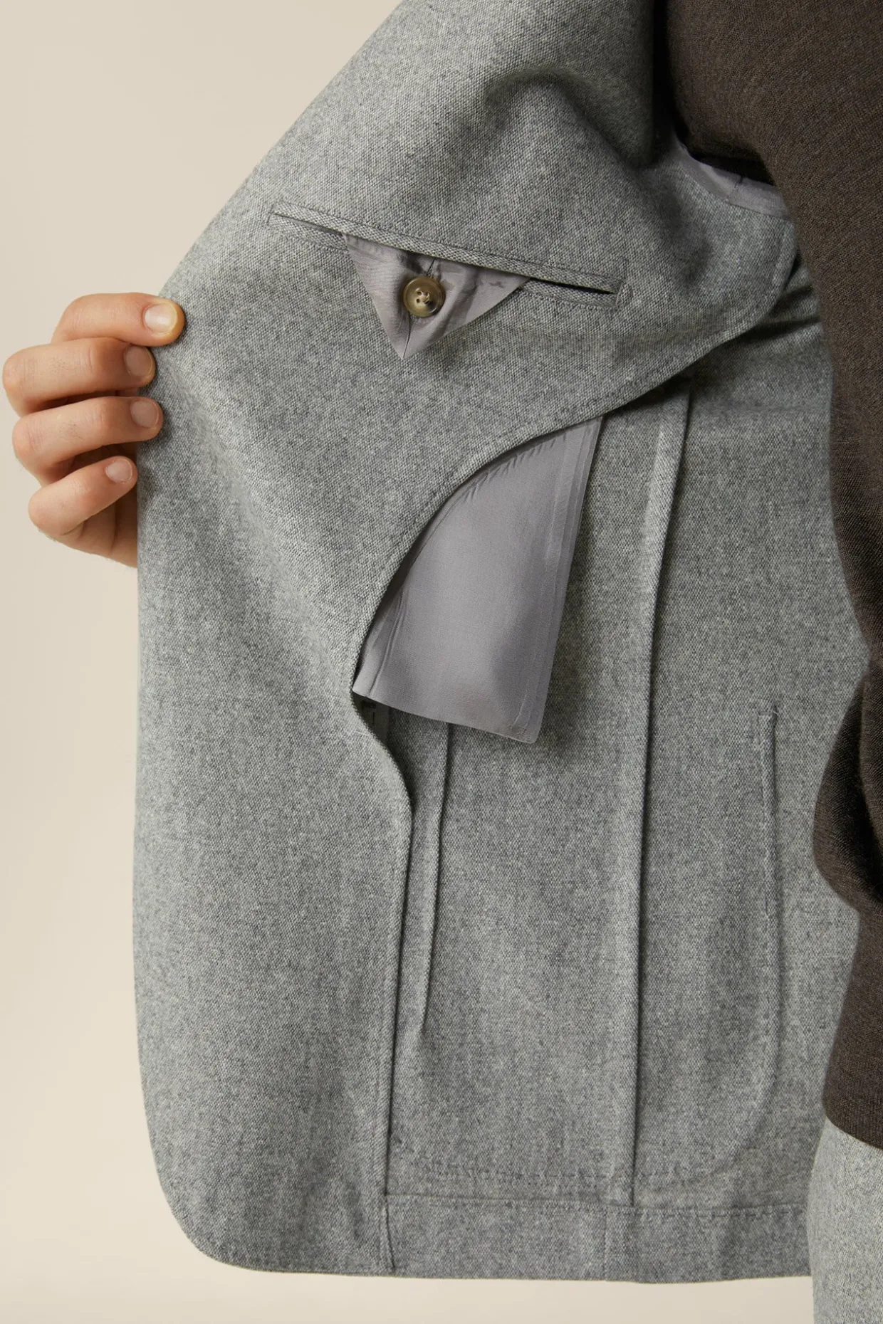 Wollmix-Baukasten-Sakko Giro Mit Cashmere In