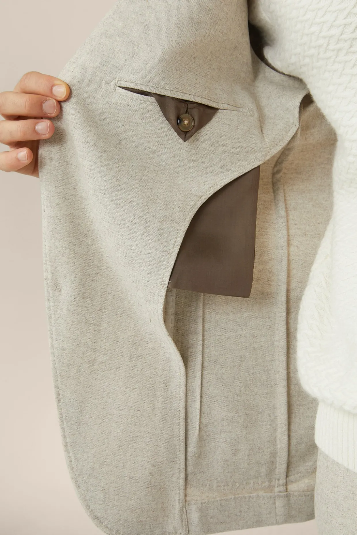 Wollmix-Baukasten-Sakko Giro Mit Cashmere In