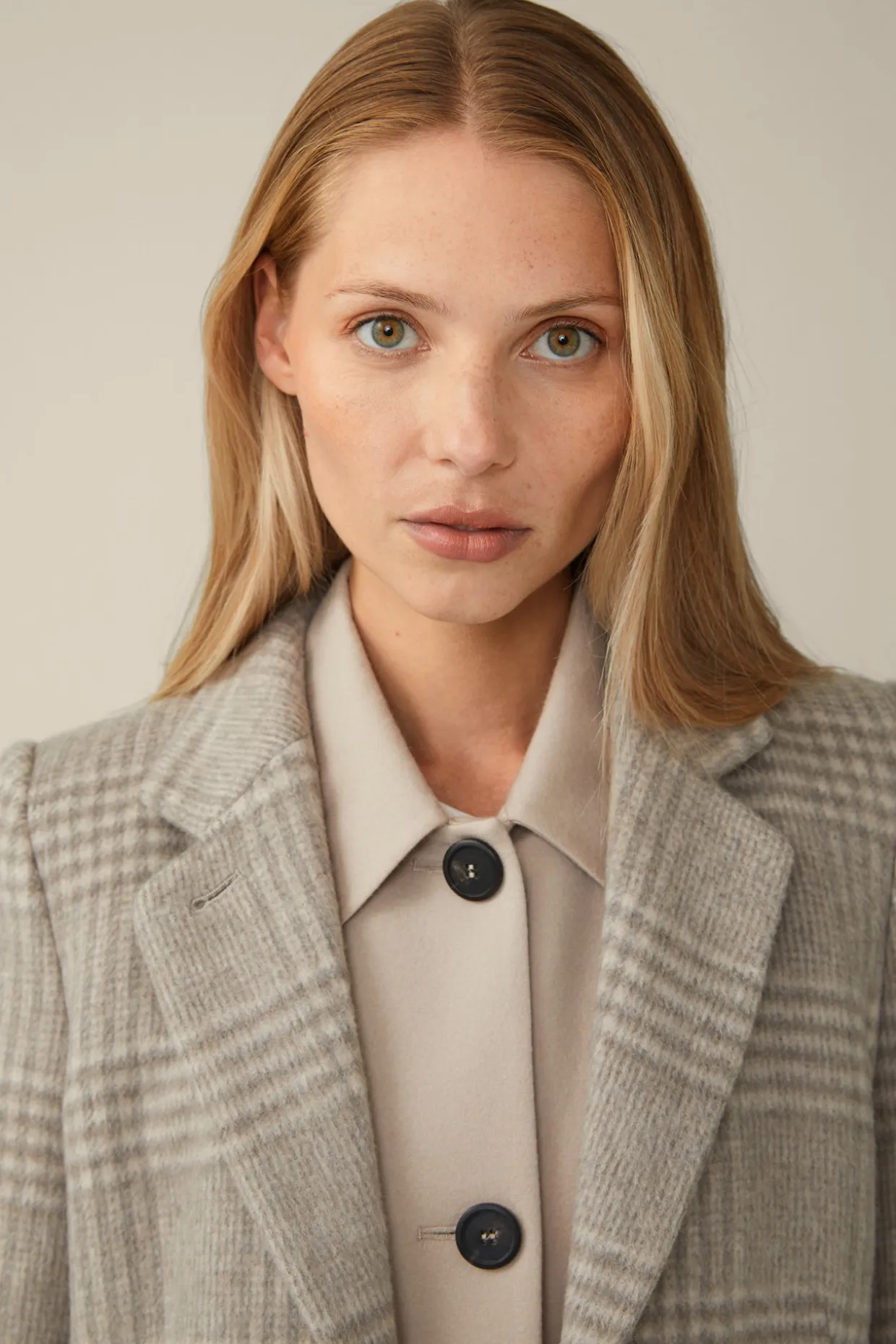 Wollmix-Blazer-Mantel In