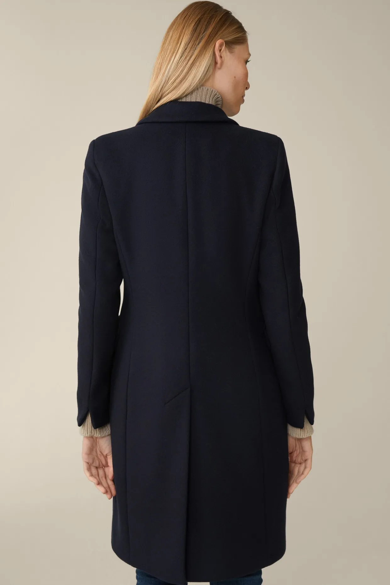 Wollmix-Blazer-Mantel In