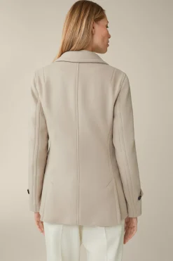 Wollmix-Caban-Jacke In