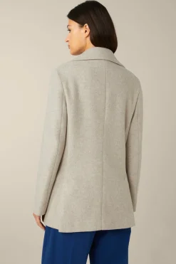 Wollmix-Caban-Jacke In