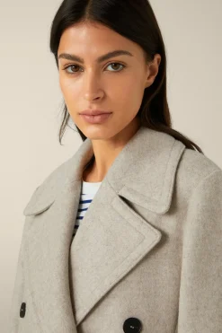 Wollmix-Caban-Jacke In
