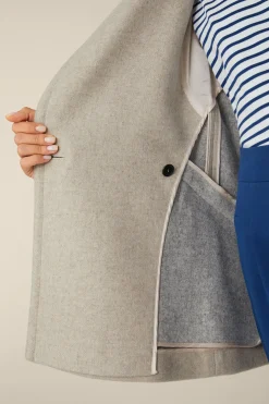 Wollmix-Caban-Jacke In