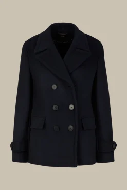 Wollmix-Caban-Jacke In