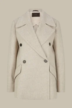 Wollmix-Caban-Jacke In