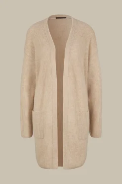 Wollmix-Cardigan Mit Seide Und Cashmere In
