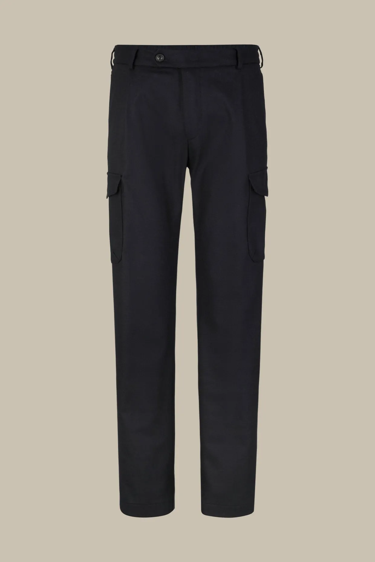 Wollmix-Cargo-Hose Famo Mit Cashmere Und Bundfalte In