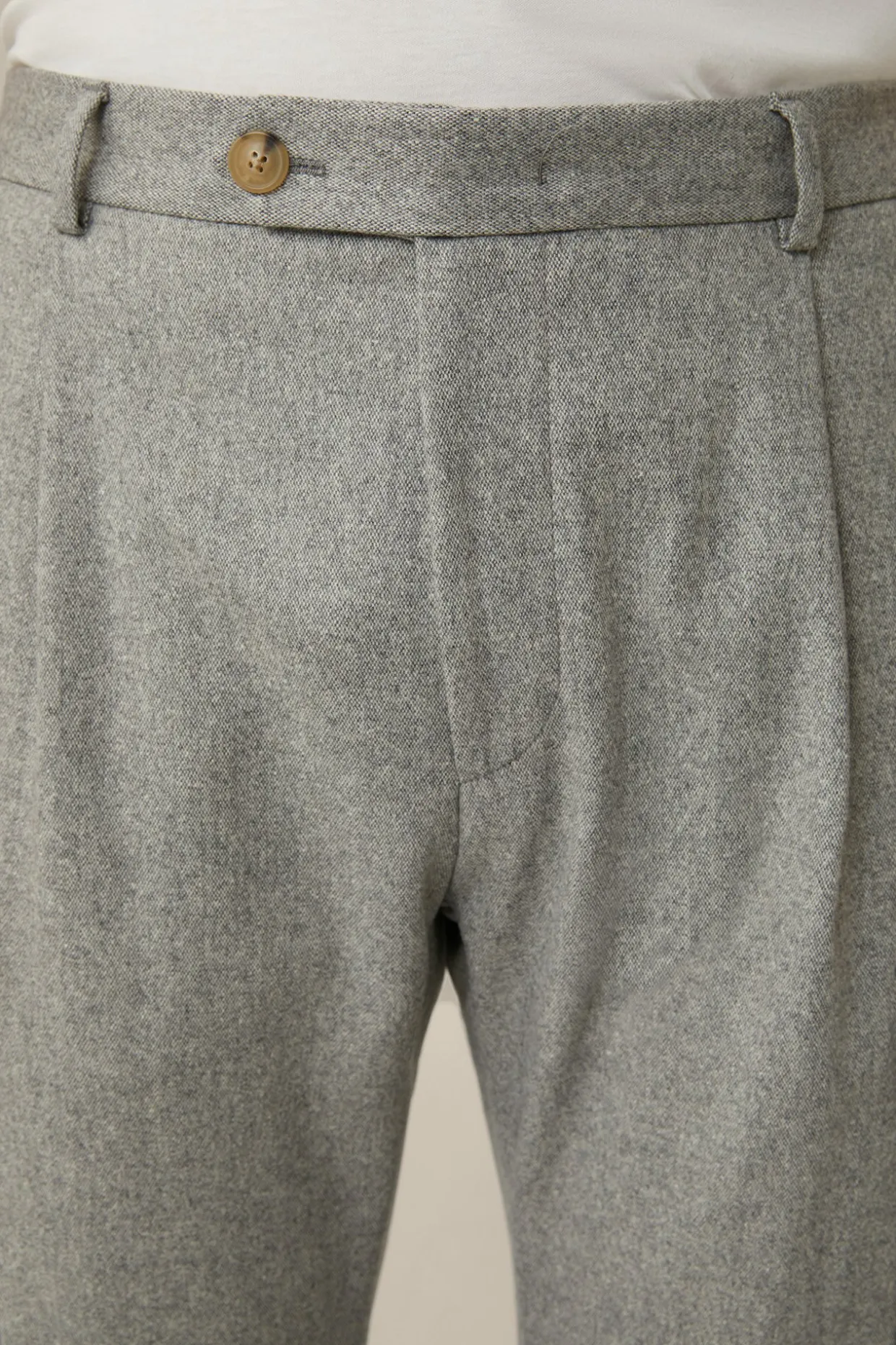 Wollmix-Cargo-Hose Famo Mit Cashmere Und Bundfalte In