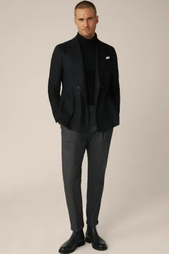 Wollmix-Cashmere-Hose Serpo Mit Bundfalte In