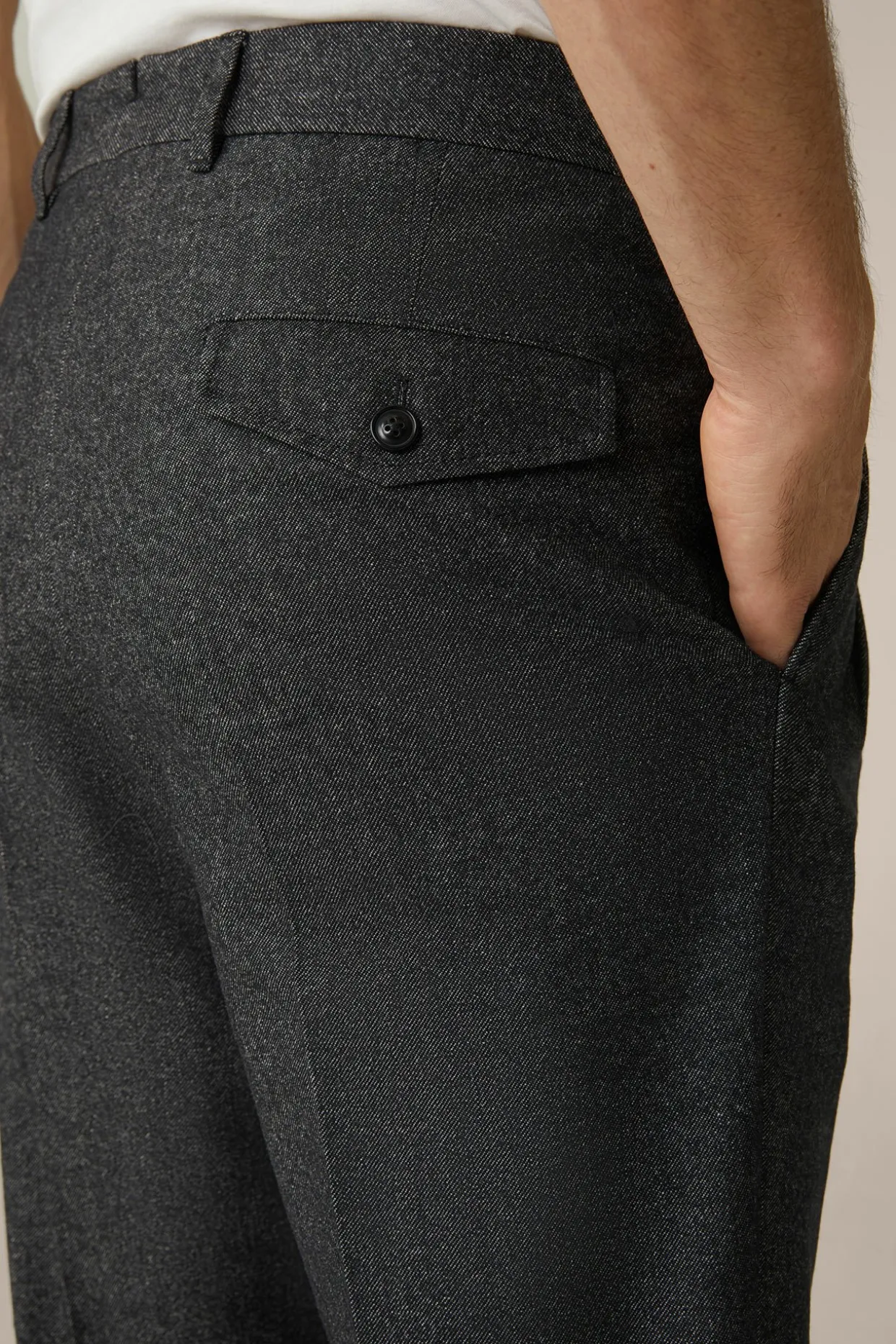 Wollmix-Cashmere-Hose Serpo Mit Bundfalte In