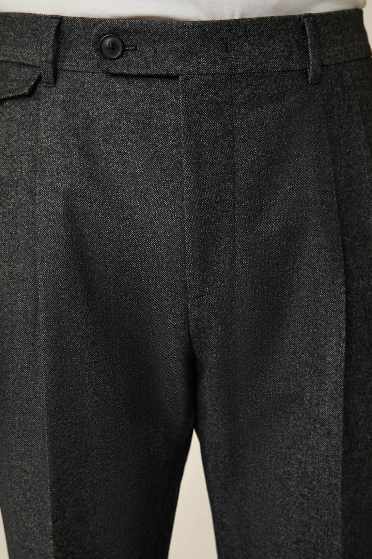 Wollmix-Cashmere-Hose Serpo Mit Bundfalte In